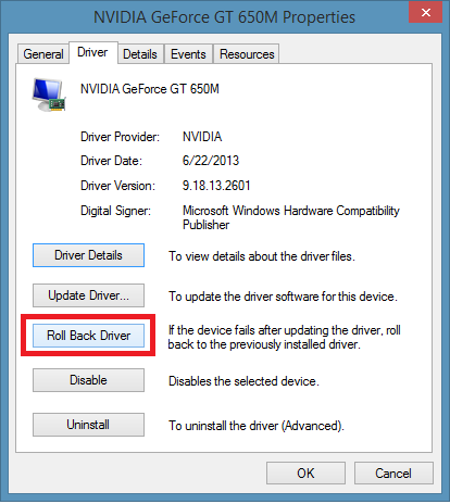 Driver nvidia online old